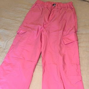ASOS DESIGN Tall 00s Cargo Pants in Pink | Size 4 | Tall